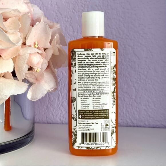 New! EMINENCE Organics Mangosteen Daily Resurfacing Cleanser, 125ml/4.2oz - Picture 2 of 2